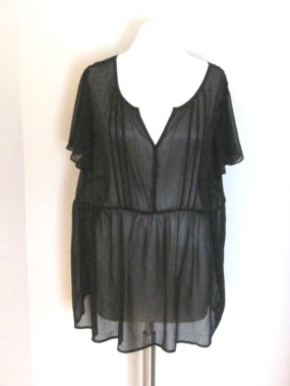 Torrid Sheer Mesh Tunic Top